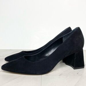 Marc Fisher Yehundi Black Suede Pointy Toe Pump 8M